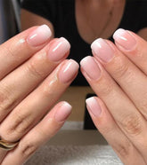 Aegenacess ombré square nails for a salon-ready at-home manicure.