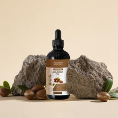 AEKONIK Jojoba Oil on skin demonstrates lightweight moisture and softness