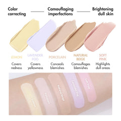 AEKYUNGLUNA LUNA Conceal Palette swatches lemon for brightening and color correction.