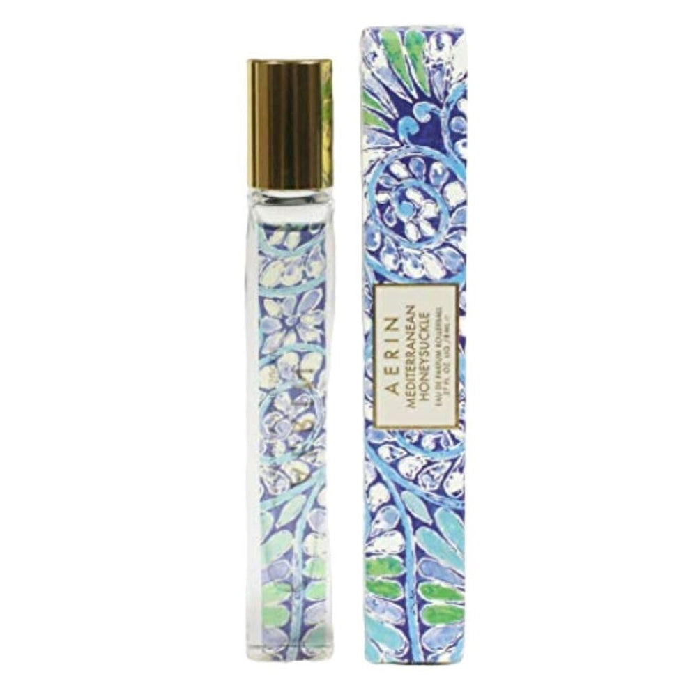 AERIN Mediterranean Honeysuckle travel spray bottle for on-the-go fragrance