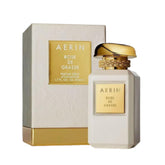AERIN Rose De Grasse Parfum Spray bottle, elegant packaging for a timeless rose scent