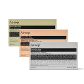 Aesop Bar Soap Trio Nurture bar close-up showing hydrating formula for daily cleansing.
