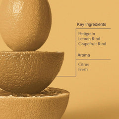 Aesop Citrus Melange Body Cleanser refill close-up on label highlighting vegan ethics.