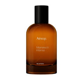 Aesop Marrakech Intense bottle close-up, ideal for daily wear.