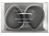 Aesthetica Cosmetics beauty sponge with round end for seamless blending.