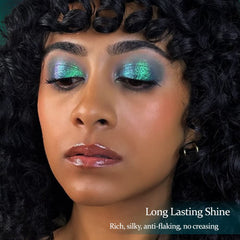 Afflano color-changing forest green glitter for dramatic eye accents