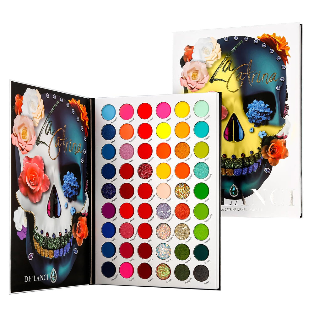 Afflano Rainbow palette open with 54 colors for bold festival looks.