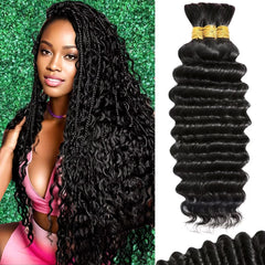 Afihond deep wave 18-inch braiding hair for versatile boho styles