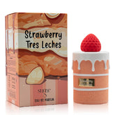 AFLUXE Strawberry Tres Leches bottle pour highlights the fresh opening for daily wear.