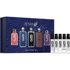 Afnan 9 Series Discovery Kit packaging, ideal gift for fragrance lovers