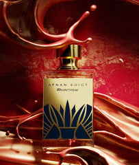 Close-up of oud, mint, and vanilla tones shaping Afnan Edict Musctique base.