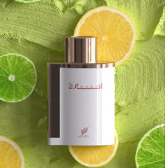 Afnan Inara White perfume bottle on display shelf for everyday elegance.