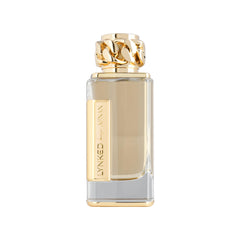 Afnan Lynked Forever Gold bottle front view for confident daily wear.
