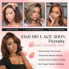Afribye brown wig glueless cap with adjustable straps for easy wear.