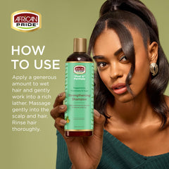 African Pride Feel It Formula scalp massage highlights peppermint cooling sensation