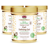 African Pride Moisture Miracle defines curls with a soft, non-crunch hold