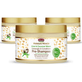 African Pride Moisture Miracle detangler bottle being poured for easy detangling