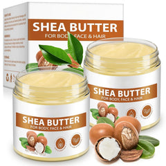 African Shea Butter Raw bottle close-up showing pure unrefined formula for deep moisturization.