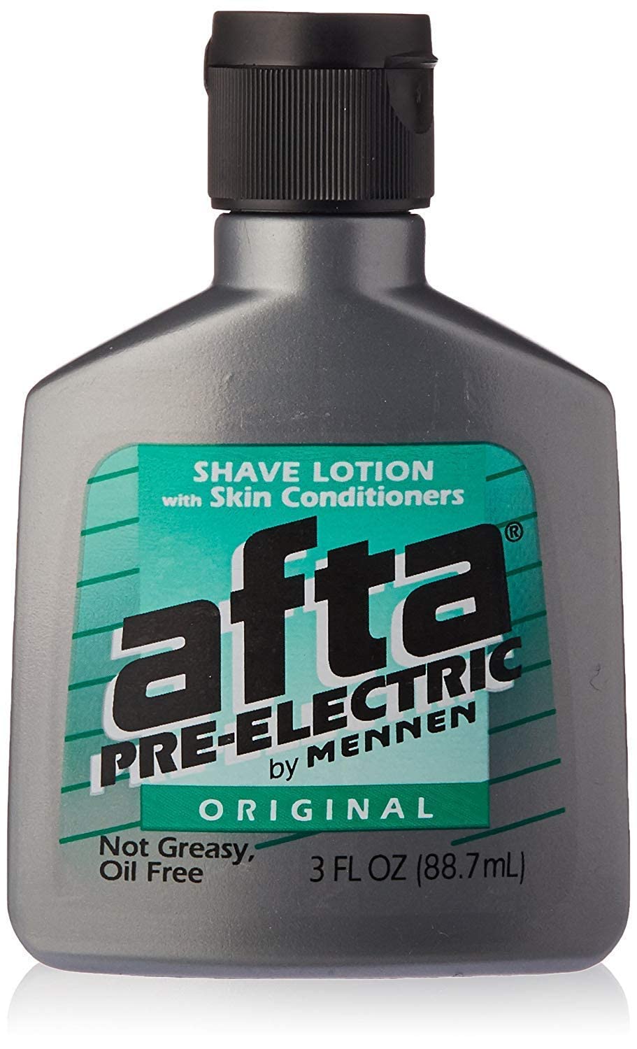 Afta Shave Lotion original bottle shown for convenient pre-shave prep.