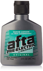Afta Shave Lotion original bottle shown for convenient pre-shave prep.
