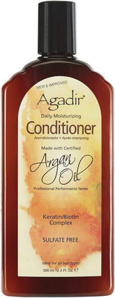 Agadir Argan Oil Daily Moisturizing Conditioner bottle front view for smooth, manageable hair.
