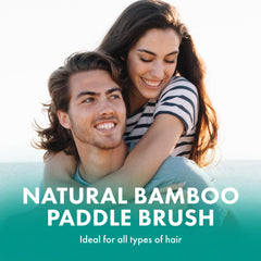 Agave Healing Oil bamboo paddle brush bristles deliver gentle detangling.