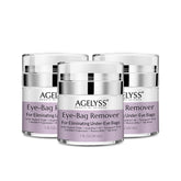 Agelyss Eye-Bag Cream close-up texture shows a smooth, hydrating formula for the under-eye area.