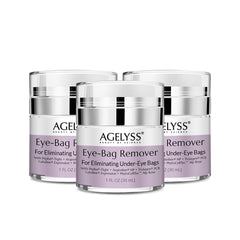 Agelyss Eye-Bag Cream close-up texture shows a smooth, hydrating formula for the under-eye area.