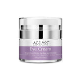 Agelyss Restorative Eye Cream bottle highlighting premium formula for refreshed eyes
