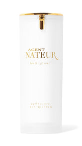 Agent Nateur Holi Glow Eye Serum bottle showing cooling hydration for eyes.