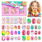AGGKKY Dreamy Pattern nails box with colorful kid-friendly designs