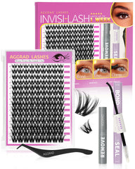 AGGRAD Flora Lash Clusters invisible band for natural look