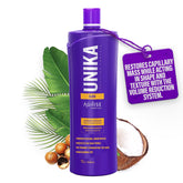 AGILISE UNIKA bottle packaging highlighting the smoothing formula for frizz control