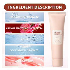 agoname Purifying Exfoliating Gel packaging shows value-packed duo for home skincare.