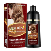 Agthyuve Light Brown Hair Dye Shampoo bottle ready for at-home color application.