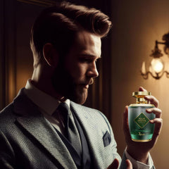 AHUJA Pour Homme geranium heart notes convey refined elegance