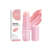 Aihatic retinol caffeine eye balm stick close-up showing creamy texture for potential de-puffing