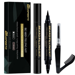 AIHOPESTO Beard Pen 4-Tip Filler enables precise application for a fuller, natural-looking beard.