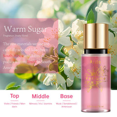 Aiilo hair perfume spray application for quick, even scent throughout the day.