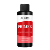 AIJIMEI rapid-dry nail primer bottle enables fast adhesion and a smooth base.