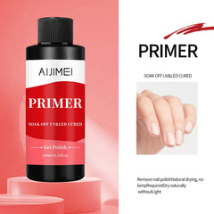 AIJIMEI strong-bond nail primer brush demonstrates durable adhesion for pro-like results.