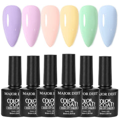 AILALUO gel polish bottles with base and top coat for glossy color