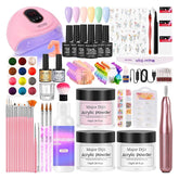 AILALUO nail kit with UV lamp enables beginner at-home manicures