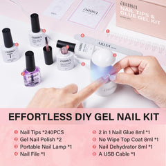 AILLSA jelly gel polish milky white supplies subtle, glossy coverage.