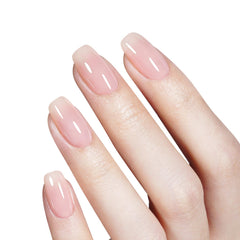 AILLSA Milky Pink Nude applicator brush for smooth, bubble-free application.