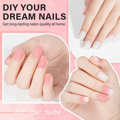 AILLSA nail glue and base coat provide strong adhesion for long-lasting wear.