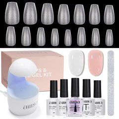 AILLSA nail tips collection, 240 pieces for easy shaping and DIY nails.