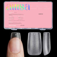 AILLSA short square nail tips 450pcs pack for at-home use