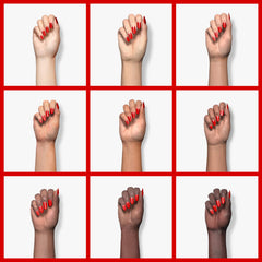 AILLSA UV-led cured gel polish application showcases smooth, even finish.