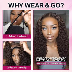 Ailwelia Curly Bob Wig glueless cap demonstrates comfortable breathability
